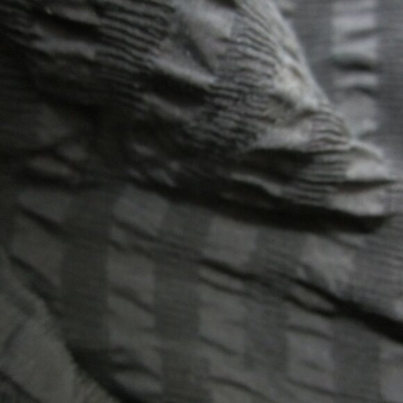 Klis Collection Women S Black 3/4 Sleeve 100% Silk Pucker  Tunic Shirt V Neck - Picture 7 of 10